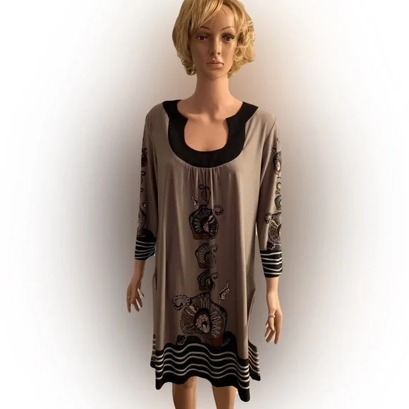 Forever Tan Light Brown Dress Large - Picture 3 of 13